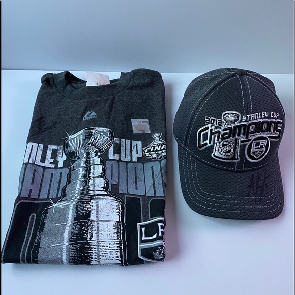 2012 Stanley Cup Cap & T-Shirt - Picture 1 of 15